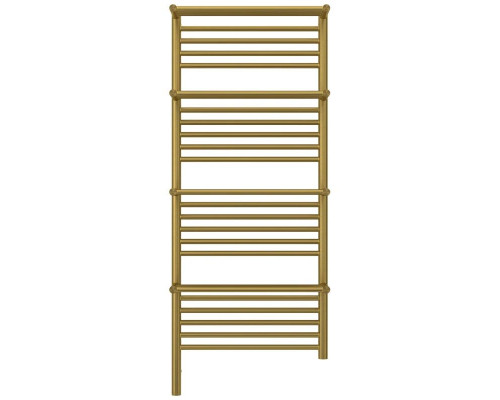 Заказать Полотенцесушитель электрический 1200х500 состаренная латунь МЭМ левый Сунержа Богема с полкой 3.0 051-5808-1250 в магазине сантехники Santeh-Crystal.ru