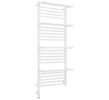 Полотенцесушитель электрический 1200х500 белый глянец МЭМ левый Сунержа Богема с полкой 3.0 12-5808-1250