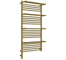 Полотенцесушитель электрический 1200х600 состаренная бронза МЭМ левый Сунержа Богема с полкой 3.0 05-5808-1260