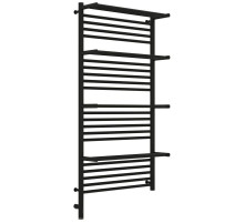 Полотенцесушитель электрический 1200х600 темный титан муар МЭМ левый Сунержа Богема с полкой 3.0 15-5808-1260