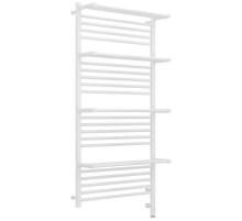 Полотенцесушитель электрический 1200х600 белый глянец МЭМ правый Сунержа Богема с полкой 3.0 12-5809-1260