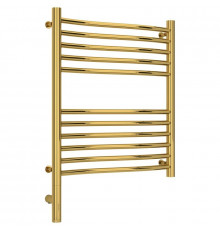 Полотенцесушитель электрический 600х500 золотой МЭМ левый Сунержа Флюид 3.0 03-5820-6050