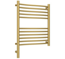 Полотенцесушитель электрический 600х500 золотой матовый МЭМ левый Сунержа Флюид 3.0 032-5820-6050