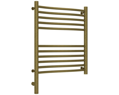 Заказать Полотенцесушитель электрический 600х500 состаренная бронза МЭМ левый Сунержа Флюид 3.0 05-5820-6050 в магазине сантехники Santeh-Crystal.ru