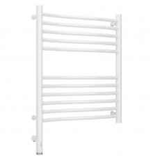 Полотенцесушитель электрический 600х500 белый глянец МЭМ левый Сунержа Флюид 3.0 12-5820-6050