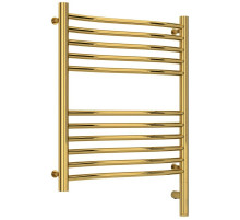 Полотенцесушитель электрический 600х500 золотой МЭМ правый Сунержа Флюид 3.0 03-5821-6050