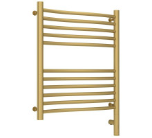 Полотенцесушитель электрический 600х500 золотой матовый МЭМ правый Сунержа Флюид 3.0 032-5821-6050