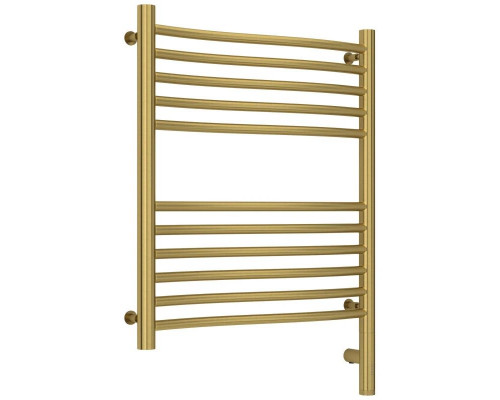 Купить Полотенцесушитель электрический 600х500 состаренная латунь МЭМ правый Сунержа Флюид 3.0 051-5821-6050 в магазине сантехники Santeh-Crystal.ru