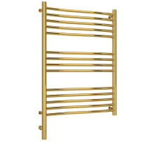 Полотенцесушитель электрический 800х600 золотой МЭМ левый Сунержа Флюид 3.0 03-5820-8060