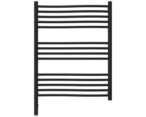 Приобрести Полотенцесушитель электрический 800х600 черный матовый МЭМ левый Сунержа Флюид 3.0 31-5820-8060 в магазине сантехники Santeh-Crystal.ru