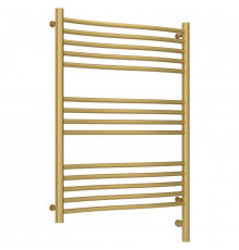 Полотенцесушитель электрический 800х600 золотой матовый МЭМ правый Сунержа Флюид 3.0 032-5821-8060