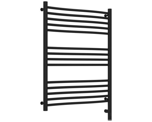 Приобрести Полотенцесушитель электрический 800х600 черный матовый МЭМ правый Сунержа Флюид 3.0 31-5821-8060 в магазине сантехники Santeh-Crystal.ru
