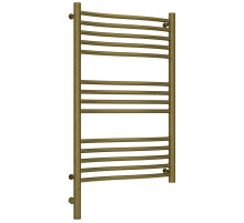 Полотенцесушитель электрический 800х500 состаренная бронза МЭМ левый Сунержа Флюид 3.0 05-5820-8050