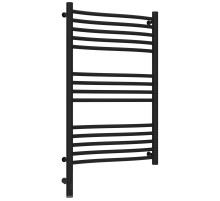 Полотенцесушитель электрический 800х500 черный матовый МЭМ левый Сунержа Флюид 3.0 31-5820-8050