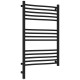 Приобрести Полотенцесушитель электрический 800х500 черный матовый МЭМ левый Сунержа Флюид 3.0 31-5820-8050 в магазине сантехники Santeh-Crystal.ru