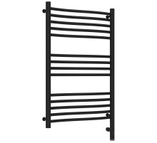 Полотенцесушитель электрический 800х500 черный матовый МЭМ правый Сунержа Флюид 3.0 31-5821-8050