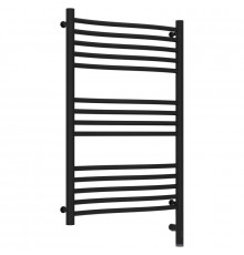 Полотенцесушитель электрический 800х500 черный матовый МЭМ правый Сунержа Флюид 3.0 31-5821-8050