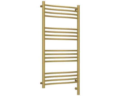 Купить Полотенцесушитель электрический 1000х500 состаренная латунь МЭМ правый Сунержа Флюид 3.0 051-5821-1050 в магазине сантехники Santeh-Crystal.ru