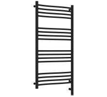 Полотенцесушитель электрический 1000х500 черный матовый МЭМ правый Сунержа Флюид 3.0 31-5821-1050