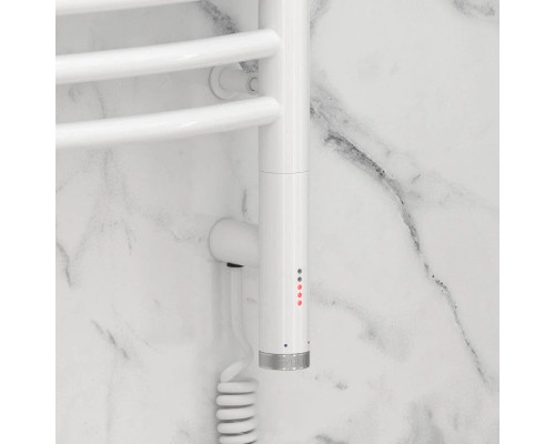 Приобрести Полотенцесушитель электрический 1200х500 белый глянец МЭМ правый Сунержа Флюид 3.0 12-5821-1250 в магазине сантехники Santeh-Crystal.ru