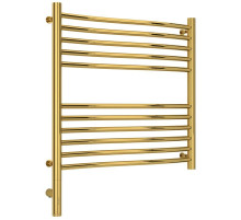 Полотенцесушитель электрический 600х600 золотой МЭМ левый Сунержа Флюид 3.0 03-5820-6060