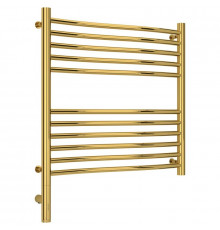 Полотенцесушитель электрический 600х600 золотой МЭМ левый Сунержа Флюид 3.0 03-5820-6060