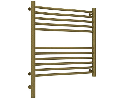 Купить Полотенцесушитель электрический 600х600 состаренная бронза МЭМ левый Сунержа Флюид 3.0 05-5820-6060 в магазине сантехники Santeh-Crystal.ru