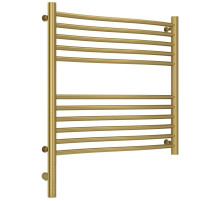 Полотенцесушитель электрический 600х600 состаренная латунь МЭМ левый Сунержа Флюид 3.0 051-5820-6060