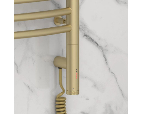 Приобрести Полотенцесушитель электрический 600х600 шампань матовая МЭМ правый Сунержа Флюид 3.0 022-5821-6060 в магазине сантехники Santeh-Crystal.ru