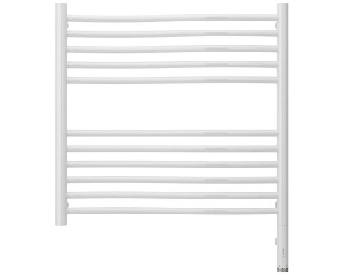 Купить Полотенцесушитель электрический 600х600 белый глянец МЭМ правый Сунержа Флюид 3.0 12-5821-6060 в магазине сантехники Santeh-Crystal.ru