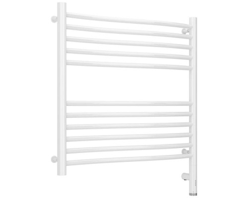 Купить Полотенцесушитель электрический 600х600 белый глянец МЭМ правый Сунержа Флюид 3.0 12-5821-6060 в магазине сантехники Santeh-Crystal.ru