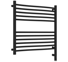 Полотенцесушитель электрический 600х600 черный матовый МЭМ правый Сунержа Флюид 3.0 31-5821-6060