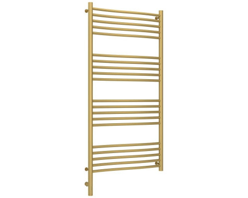 Купить Полотенцесушитель электрический 1200х600 золотой матовый МЭМ левый Сунержа Флюид 3.0 032-5820-1260 в магазине сантехники Santeh-Crystal.ru