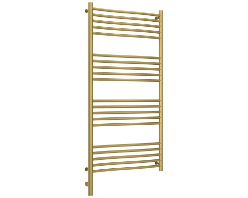 Заказать Полотенцесушитель электрический 1200х600 состаренная латунь МЭМ левый Сунержа Флюид 3.0 051-5820-1260 в магазине сантехники Santeh-Crystal.ru