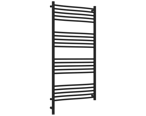 Купить Полотенцесушитель электрический 1200х600 черный матовый МЭМ левый Сунержа Флюид 3.0 31-5820-1260 в магазине сантехники Santeh-Crystal.ru