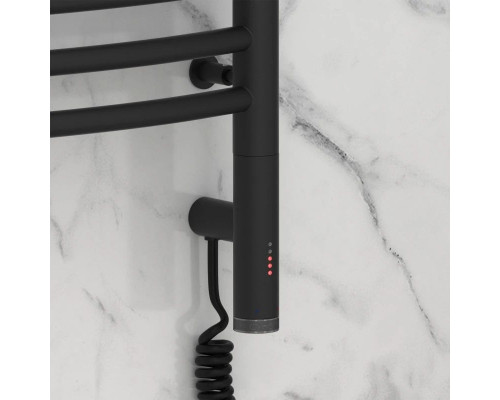 Купить Полотенцесушитель электрический 1200х600 темный титан муар МЭМ правый Сунержа Флюид 3.0 15-5821-1260 в магазине сантехники Santeh-Crystal.ru