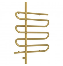 Полотенцесушитель электрический 800х600 золотой матовый МЭМ левый Сунержа Эпатаж 3.0 032-5850-8060