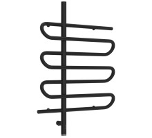 Полотенцесушитель электрический 800х600 черный матовый МЭМ левый Сунержа Эпатаж 3.0 31-5850-8060