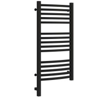 Полотенцесушитель электрический 800х400 черный матовый МЭМ левый Сунержа Аркус 3.0 31-5704-8040
