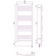 Купить Полотенцесушитель электрический 1000х400 черный матовый МЭМ правый Сунержа Аркус 3.0 31-5705-1040 в магазине сантехники Santeh-Crystal.ru