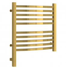 Полотенцесушитель электрический 500х500 золотой МЭМ левый Сунержа Аркус 3.0 03-5704-5050