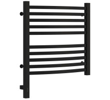 Полотенцесушитель электрический 500х500 черный матовый МЭМ левый Сунержа Аркус 3.0 31-5704-5050