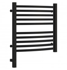 Полотенцесушитель электрический 500х500 черный матовый МЭМ левый Сунержа Аркус 3.0 31-5704-5050