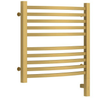 Полотенцесушитель электрический 500х500 золотой матовый МЭМ правый Сунержа Аркус 3.0 032-5705-5050