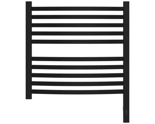 Заказать Полотенцесушитель электрический 500х500 черный матовый МЭМ правый Сунержа Аркус 3.0 31-5705-5050 в магазине сантехники Santeh-Crystal.ru