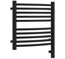 Полотенцесушитель электрический 500х500 черный матовый МЭМ правый Сунержа Аркус 3.0 31-5705-5050