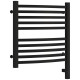 Заказать Полотенцесушитель электрический 500х500 черный матовый МЭМ правый Сунержа Аркус 3.0 31-5705-5050 в магазине сантехники Santeh-Crystal.ru