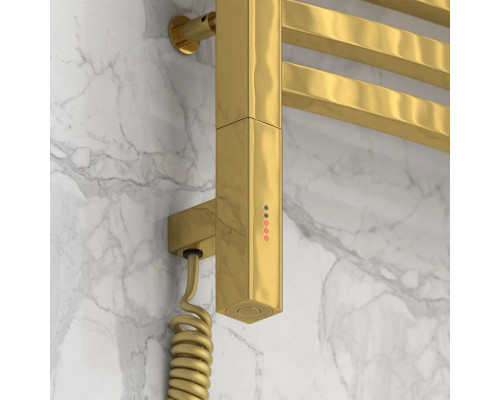 Заказать Полотенцесушитель электрический 1200х400 золотой МЭМ левый Сунержа Аркус 3.0 03-5704-1240 в магазине сантехники Santeh-Crystal.ru