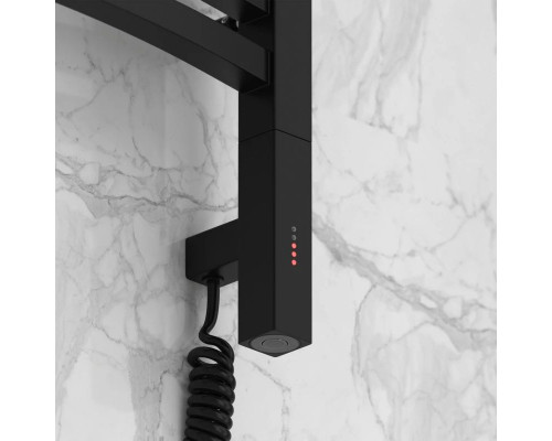 Заказать Полотенцесушитель электрический 1200х400 черный матовый МЭМ правый Сунержа Аркус 3.0 31-5705-1240 в магазине сантехники Santeh-Crystal.ru