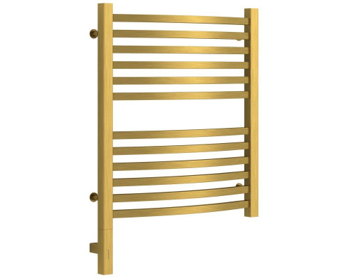 Купить Полотенцесушитель электрический 600х500 состаренная латунь МЭМ левый Сунержа Аркус 3.0 051-5704-6050 в магазине сантехники Santeh-Crystal.ru